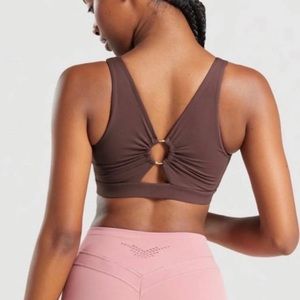 Gymshark Whitney Sports Bra Cherry Chocolate